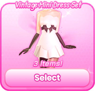 Vintage Mini Dress Set